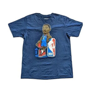 Adidas Kevin Durant Oklahoma City Thunder Geeked Up Short Sleeve Shirt Sz Large